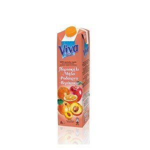 Напій соковий персик/яблуко/апельсин Viva, 1 л
