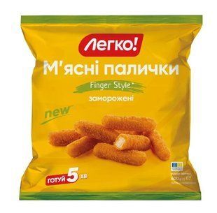 Палички м'ясні заморожені Finger style Легко! м/у 400г