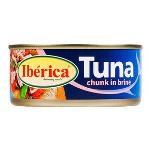 Консервований тунець цілий у власному соку Iberica, 150 г