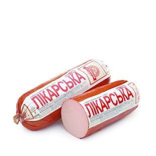 Ковбаса варена Лікарська в/г Салтівський МК, 100 г