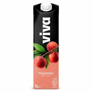 Напій соковий персик Viva, 1 л