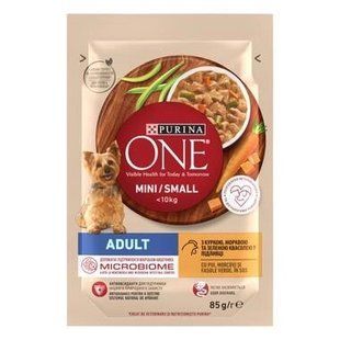Корм для собак з рисом і морквою лососем Sensitive Mini/Small Purina One, 85 г