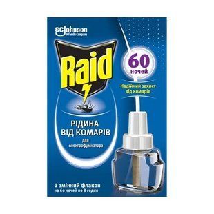 Рідкий проти комарів для електрофумігаторів 30 ночей Лаванда Raid, 22 мл