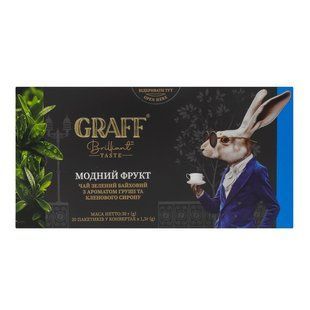 Чай пакетований зелений Fashion Fruit Graff, 20 шт/уп.