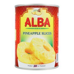 Консервовані ананаси кiльця Alba food, 580 г