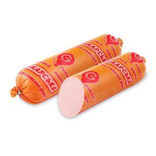 Ковбаса варена Лікарська в/г Глобино, 100 г