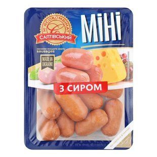 Сосиски міні з сиром в/г Салтівський МК, 300 г