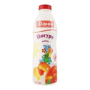 Йогурт 1% Персик Фанні, 750 г