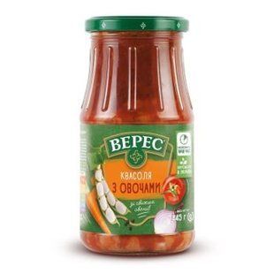 Консервована квасоля з овочами Верес, 445 г