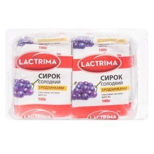 Сирок 9% Ізюм Лактрима, 100г*2шт