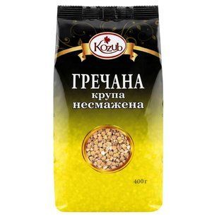 Крупа гречана несмажена пакет Козуб, 400 г
