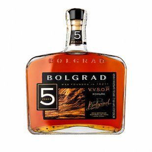 Бренді 40% виноградний витриманий 5 років VVSOP Bolgrad пл 0.5 л