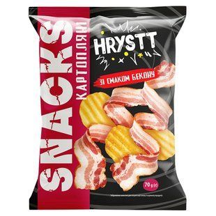 Снеки картопляні зі смаком бекону Hrystt, 70 г
