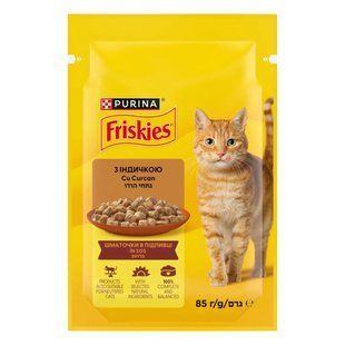 Корм для котів з індичкою у підливці Friskies, 85 г