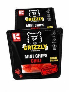 Чипси міні Чілі Grizzly с/к із м'ясом птиці в/с Салтівський МК, 50 г