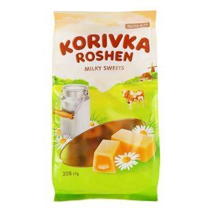 Цукерки неглазуровані Korivka Roshen, 205 г