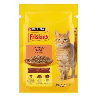 Корм для котів з куркою у підливці Friskies, 85 г