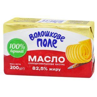 Масло солодковершкове 82.5% Екстра Волошкове Поле, 180 г