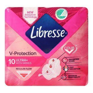 Прокладки гігієнічні Ultra Normal Soft Libresse, 10 шт/уп.