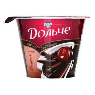 Десерт 3.4% Вишня-шоколад Дольче, 200 г