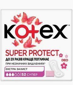 Прокладки гігієнічні щоденні Deo Super Kotex, 52 шт/уп.