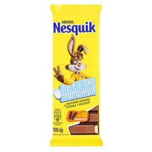 Шоколад молочний з начинкою з молоком Nesquik, м/у 100г
