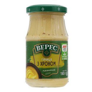 Гірчиця Українська міцна Верес, 190 г