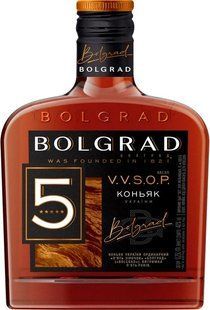 Коньяк 5 зірок Bolgrad, 0.25 л