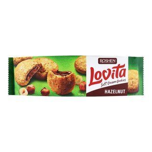 Печиво Hazelnut Soft Cream Cookies Lovita Roshen, 127 г