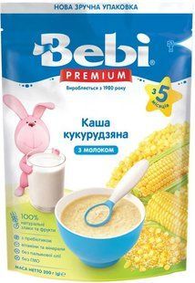 Каша молочна для дітей від 5 міс Кукурудзяна Premium Bebi, 200 г