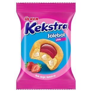 Кекс із кремовою начинкою та полуничним соусом i, ULKER 40 г