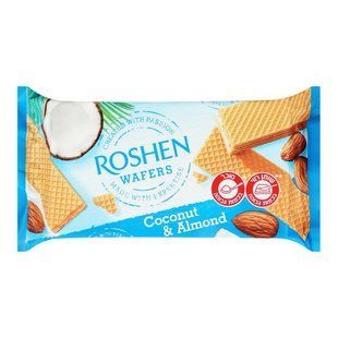 Вафлі Coconut&Almond Wafers Roshen, 216 г