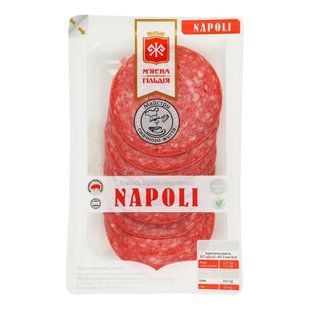 Колбаса сирокопчена Napoli М'ясна Гільдія ЖМК , 75 г