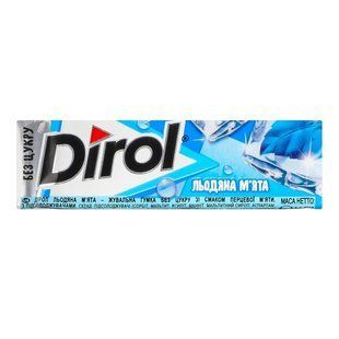 Гумка жувальна без цукру Крижана м'ята Dirol, 14 г