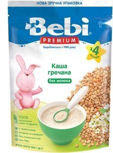 Каша безмолочна для дітей від 4 міс Гречана Premium Bebi, 200 г