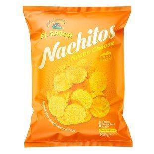 Чіпси кукурудзяні зі смаком сиру El Sabor Nachitos, 100 г