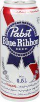 Пиво 4.7% світле фільтроване пастеризоване Pabst Blue Ribbon з/б 500мл