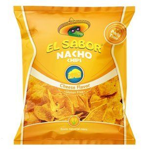 Чіпси кукурудзяні зі смаком сиру El Sabor Nacho, 100 г