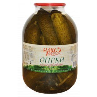 Огірки консервовані Наш продукт і К, 3л