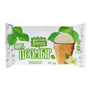 Морозиво пломбір Біла Береза, 90 г