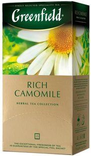 Чай пакетований трав'яний Rich Camomile Greenfield, 25 шт/уп.