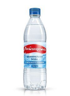 Вода мінеральна сильногазована Любомирська, 0.5 л