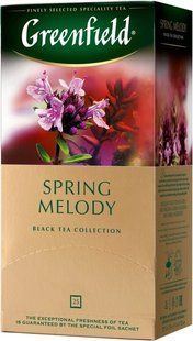 Чай пакетований чорний Spring Melody Greenfield, 25 шт/уп.