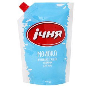 Молоко незбиране згущене з цукром 8,5% Ічня, 450г