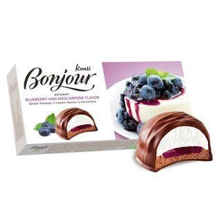 Десерт зі смаком чорниці та маскарпоне Bonjour, 232 г