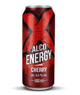Напій енергетичний алкогольний 8.5% X ALCO ENERGY вишня, 0.5 л