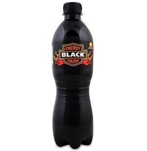 Напій енергетичний б/а газований Black, 0.5 л
