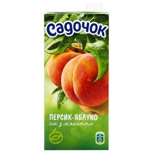 Сік Персик-Яблуко Садочок, 0.95 л
