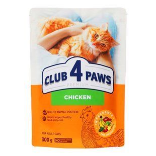 Корм сухий для котів Курка Premium Club 4 Paws, 300 г