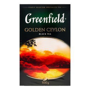 Чай листовий чорний Golden Ceylon Greenfield, 100 г